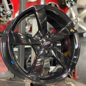 RS WHEELS 17 5-100 GLOSSY BLACK